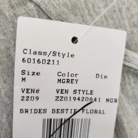 DAVID'S bridal bride's besties graphic v-neck shirt M - Picture 4 of 4